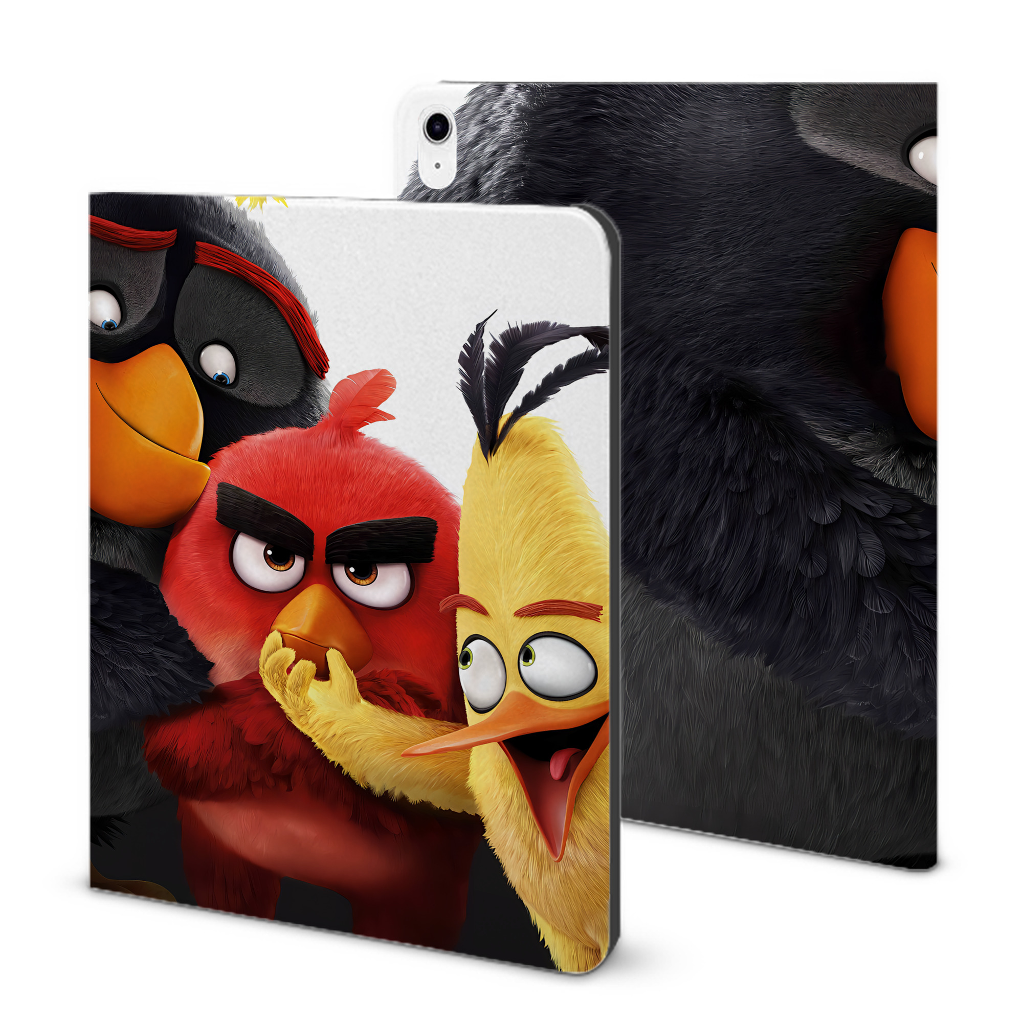 （画像用） Angry Birds アングリーバード IPad ケース ブック型 PUレザー TPU 耐衝撃 軽量 薄型 ペン収納なし 全面保護 IPad 各モデル対応